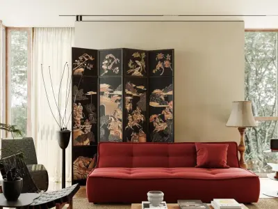 Cream style interiors that are trending right now 3D model