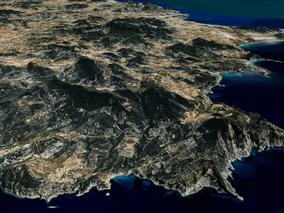 Ibiza island full 3d model terrain 3D model