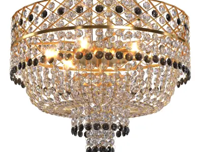 S S Traders Big Size Crystal Chandelier Ceiling Lamp 3D model