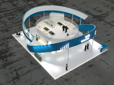 booth 16x20 3D model