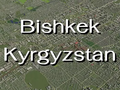 Bishkek Kyrgyzstan - city and urban 3D model