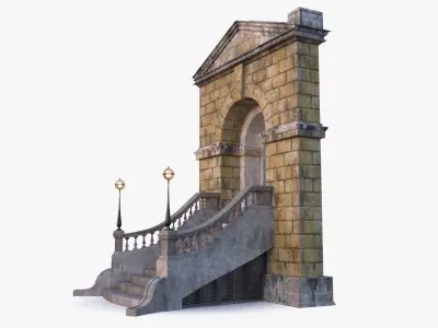 arched Door 0003 3D model