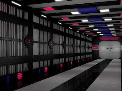 Sci Fi Tunnel  3D model