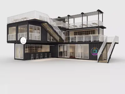 Container Cafe 11 3D model