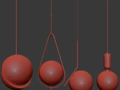 Ceiling Light Pendant Collection 3D model