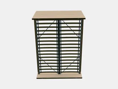 MALM Bed frame high 102 Low-poly 3D model