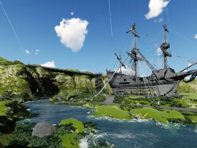 Pirate house 3D model