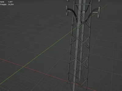 3d tower cell 3D model