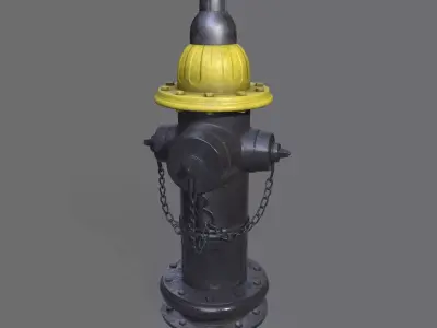 Fire Hydrant 3D model 13