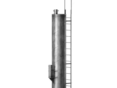 Metal construction - pipe tower scaffold ladder 3D model