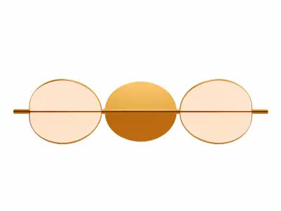 almendra linear suspension lamp by FLOS 3D model