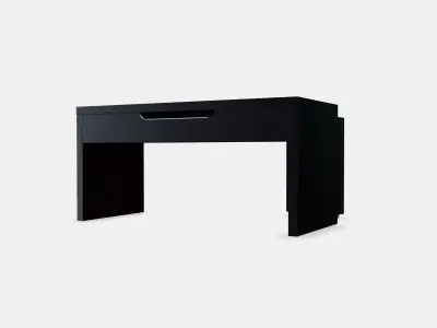 MALM desk with pull-out top Low-poly 3D model