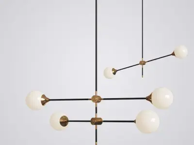 Pendant lamp Pell Bubble Chandeliers Pendant Lights  3D model