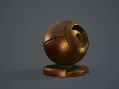 Steampunk  metals Substance Painter Smart Material Texture Texture