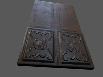Old Wood Wall Low-poly 3D model buy