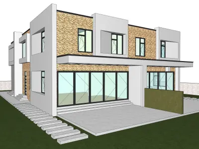 Modern House - ABD 2-0 Low-poly 3D model