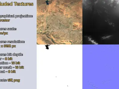 Phoenix United States City Landscape 3D Model 3D model