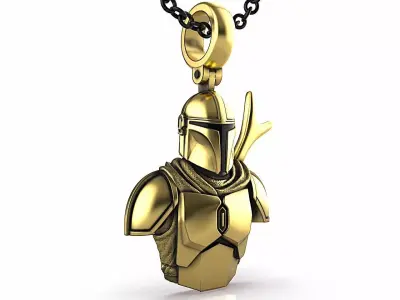Mandalorian Pendant 3D print model