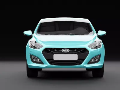 Hyundai i30 Metallic Light Blue  3D model