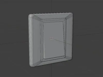 White Switch Lamp Low-poly 3D model