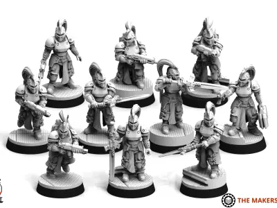 Obsidian Guard - Janissary Squad 3D print model