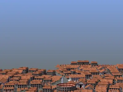 Ancient City Low-poly 3D model