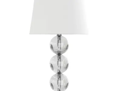 Glass Table Lamp 3D Model 3D model