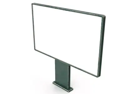 Street Advertising Billboard 18 Low-poly 3D model