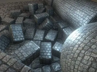 Cobblestone 2 Texture Set - 10 Texture