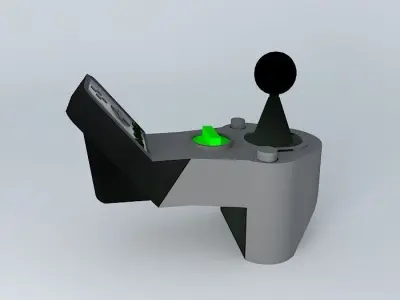 joystick controller with light Free 3D model