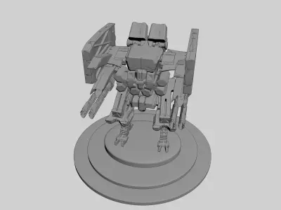 Cyborg Prototype Mecha Robot SciFi 3D model