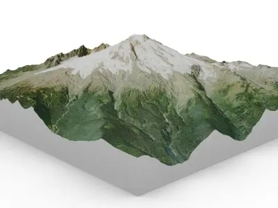 Mount Baker 3D model