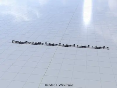 Bicycle Bracket Parker Version 3 Low-poly 3D model