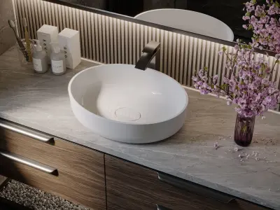 Modern Bathroom Interior Scene for 3dsmax and Corona Renderer 3D model