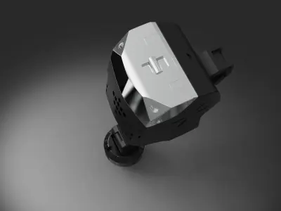 Robot head industry 3D model