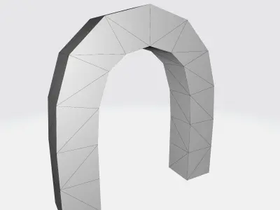 Low poly Jungle Arch for unity Game ready Free low-poly 3D model