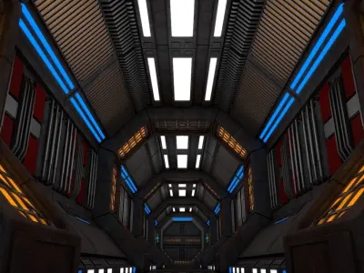 Sci Fi Interior 3D model