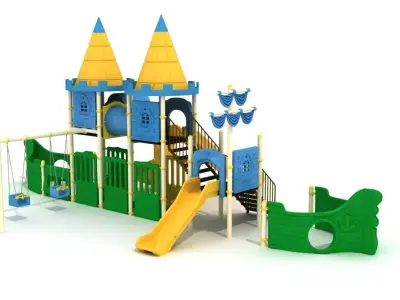 Metal Playground 001 Ship Concept 3D model