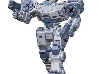 Game Knights Station Tabletop Mech Wargaming Miniature 3D print model