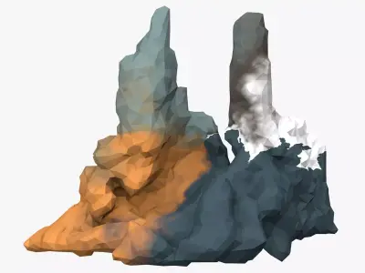 Low Poly Stone 3D model