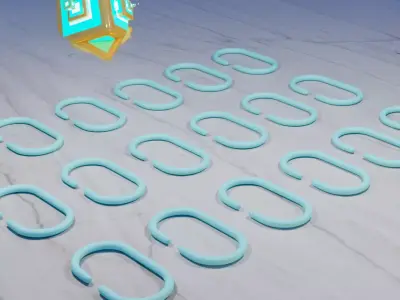 Curtain hooks Free 3D print model