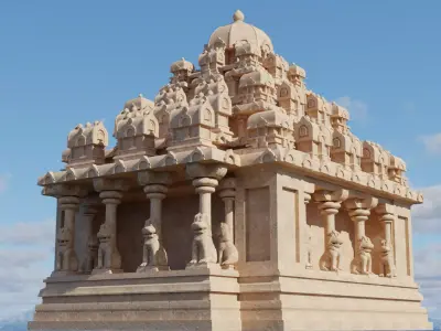 Mamallapuram Temple-4 3D model