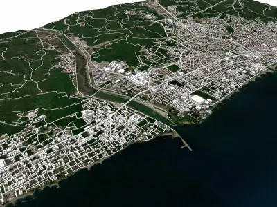 Cityscape Ordu Turkye 3D model