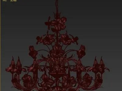 Iris Chandelier by Napoleon 3D model
