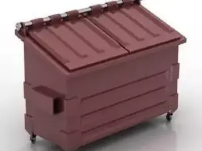 trash container Free 3D model