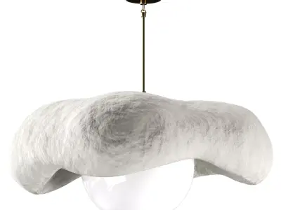 Flamingo Tongue Illuminated sculpture Low-poly 3D model