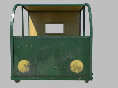 Old Climber Truck Low-poly 3D model