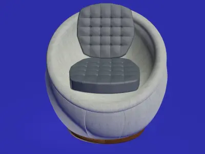 Spherical modern chair 3D model