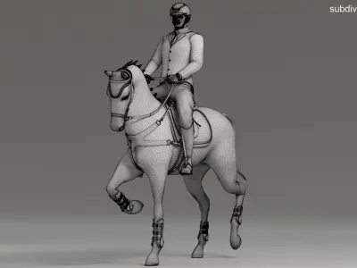  Male Equestrian Animated HQ 