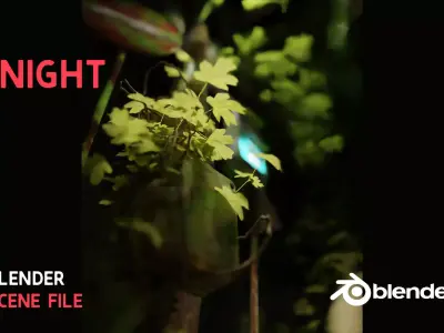 NIGHT Blender scene file 3D model